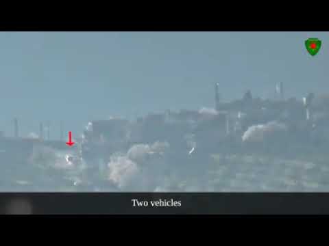 وحدات حماية المرأة ypj  تدمر عربتين لجيش الغزو التركي