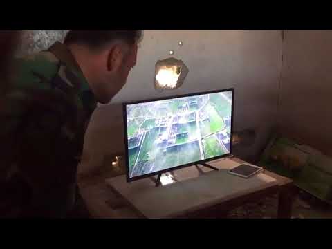 مشاهد من داخل إحدى غرف عمليات الجيش السوري في الغوطة الشرقية