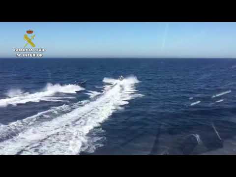 Persecución a una narcolancha en Mijas