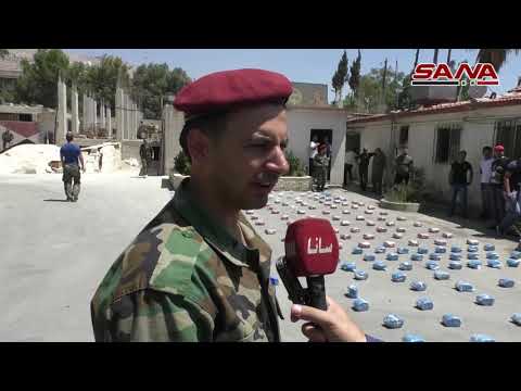 الجهات المختصة تحبط محاولة تهريب كميات كبيرة من المواد المخدرة جنوب دمشق
