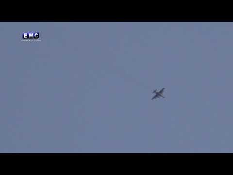 إصابة طائرة روسية su  جراء إستهدافها بالمضادات الأرضية في ريف إدلب الشرقي.