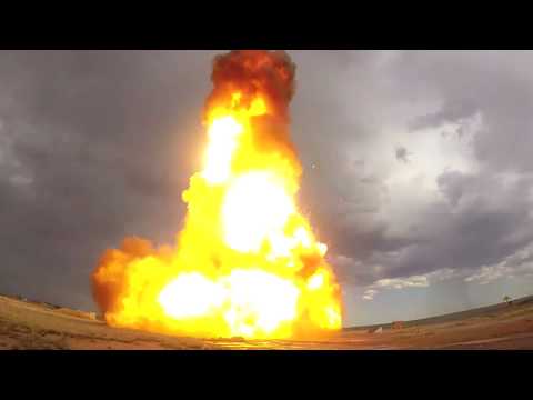 Испытательный пуск новой противоракеты российской системы ПРО на полигоне Сары-Шаган