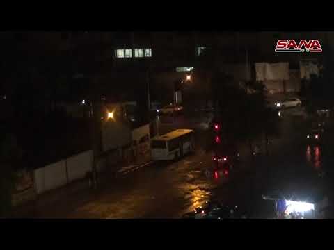 هطولات مطرية غزيرة مصحوبة بالرعد في دمشق