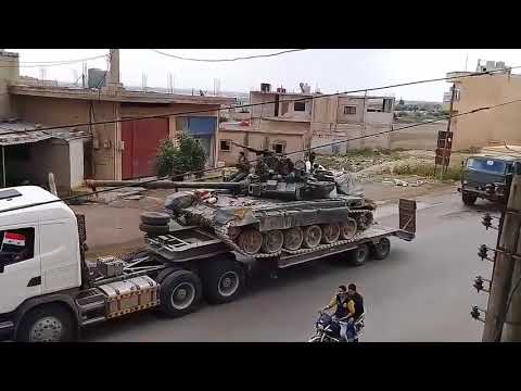 حشود عسكرية غير مسبوقة إلى درعا .. بينها عشرات الدبابات