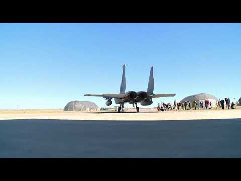 493rd Fighter Squadron F-15Cs intercept Russian Navy Su-30s