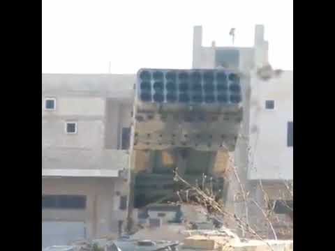 Russian TOS - 1A  in Action South Idlib