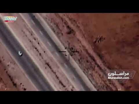 الطائرات الروسية تقصف المسلحين في بلدات صيدا والنعيمة ب ريف درعا