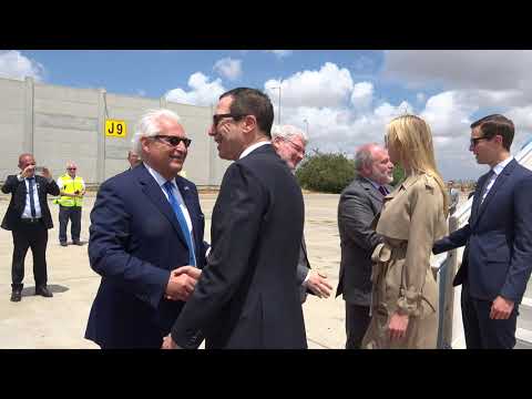 U.S. Presidential Delegation for Embassy dedication ceremony  arrives at Ben Gurion AIrport