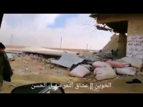 الجيش السوري من داخل بلدة الخوين بعد صد هجوم للمجموعات الارهابية بريف ادلب