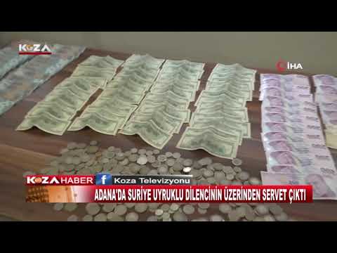 ADANA'DA SURİYE UYRUKLU DİLENCİNİN ÜZERİNDEN SERVET ÇIKTI