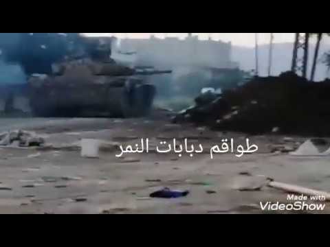 TIGER FORCES BATTLE-TANK SHOTS ON ENEMY MOVEMENTS IN TEL HAWASH IN RURAL HAMA IN THE PAST DAYS