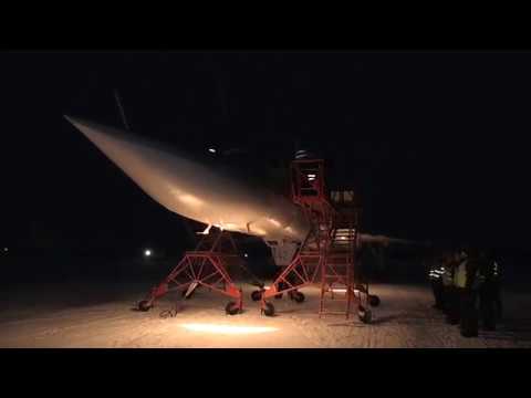 Прибытие в Мурманскую область Ту-22М3 , участвовавших в нанесении авиаударов по террористам в Сирии