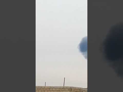 إسقاط طائرة حربية #روسية بصاروخ م.ط   #سوريا #ادلب #سراقب #معصران