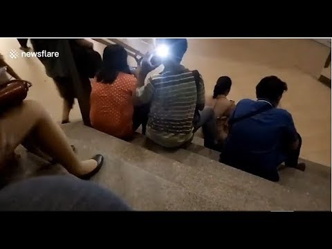 Upskirt "creep" appears to be caught out by his camera flash