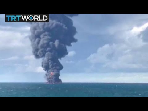 Tanker Collision: Iranian oil tanker ablaze off China has sunk
